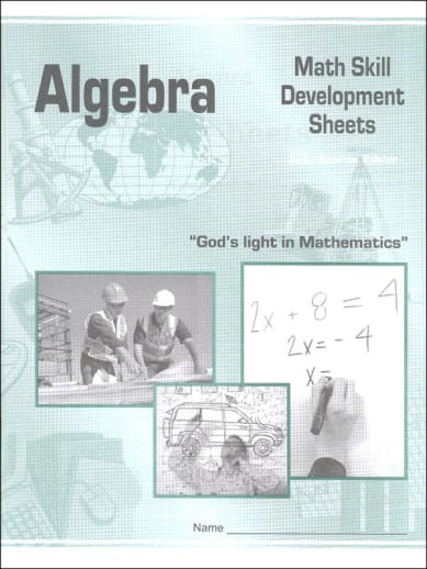 Algebra Math Skill Development Worksheets