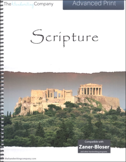 Scripture Character Writing Worksheets Zaner-Bloser Advanced Print