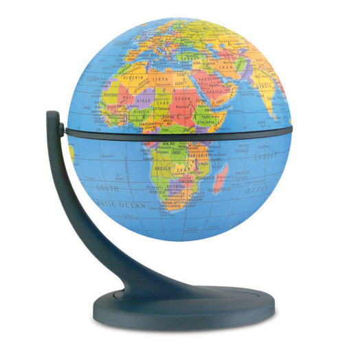 Wonder Globe - Pale Blue Ocean (Political)