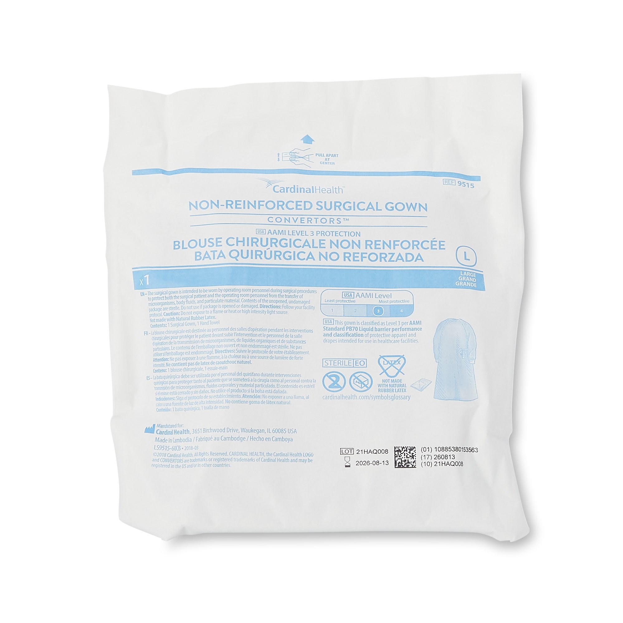 Cardinal Health Astound nonreinforced Surgical Gown With Towel MK 251111