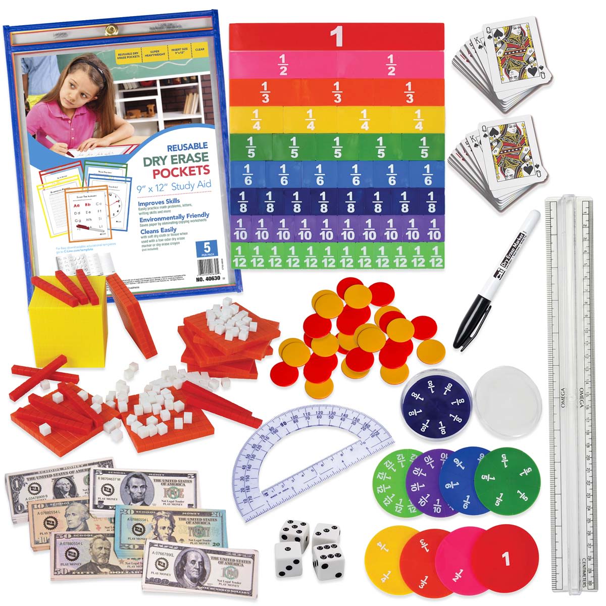 Fifth Grade Math with Confidence Manipulative Set