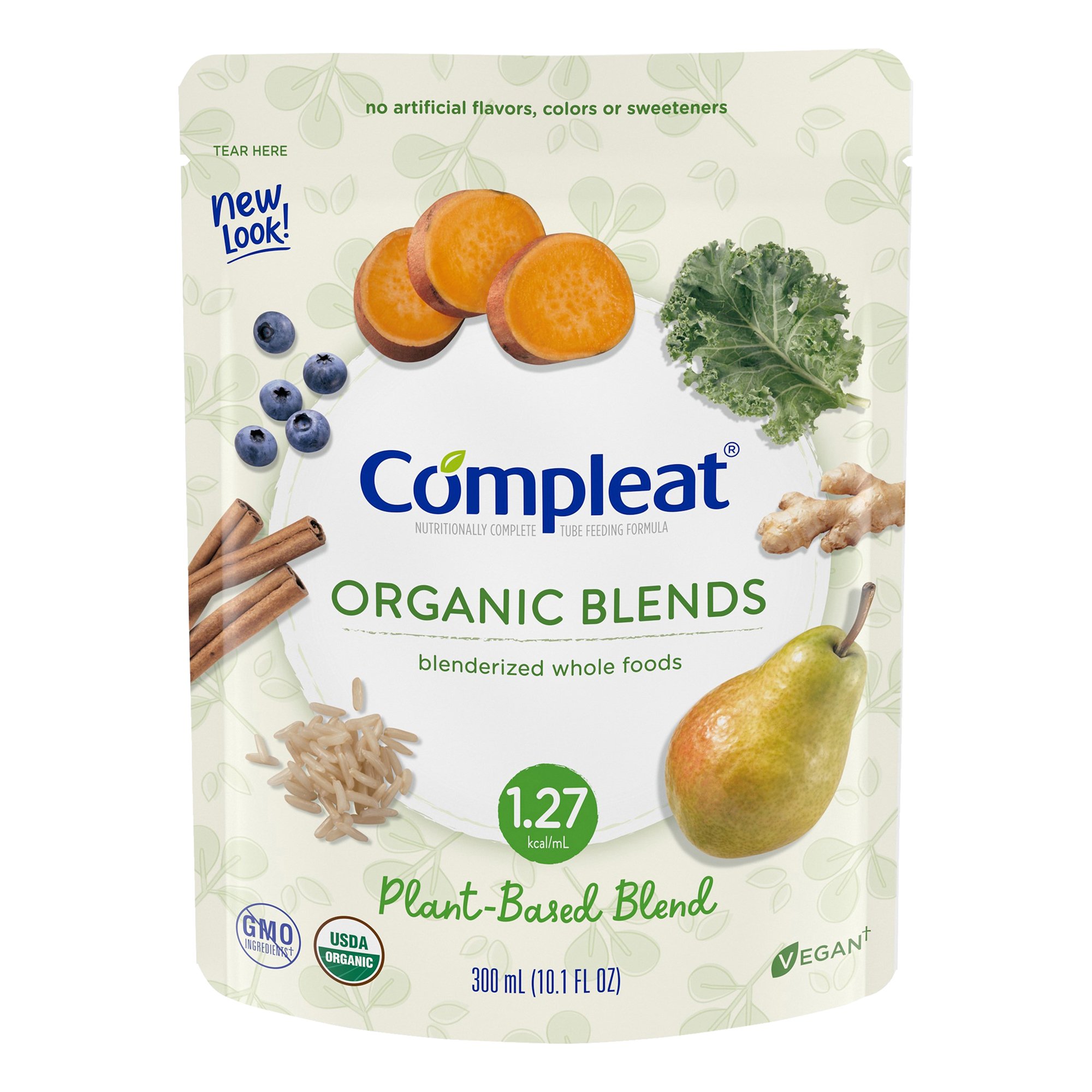 Compleat Organic Blends Plant Blend Blenderized Whole Foods, 10.1 oz. Pouch MK 1092412