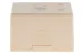 Keystone Surface Mount Box, 2 Port, Ivory