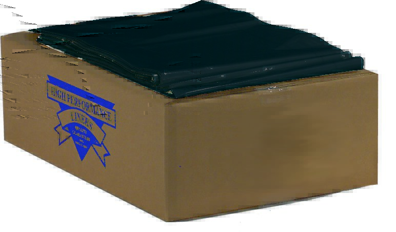 Colonial Bag 2X Heavy Duty Trash Bag, Black, 33 gal., 1.35 mil MK 862696