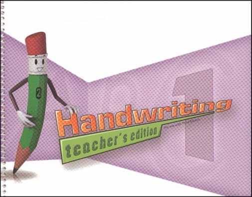 BJU Press Handwriting 1 Teacher Edition 3rd Edition