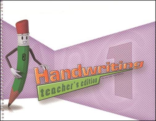 BJU Press Handwriting 1 Teacher Edition 3rd Edition