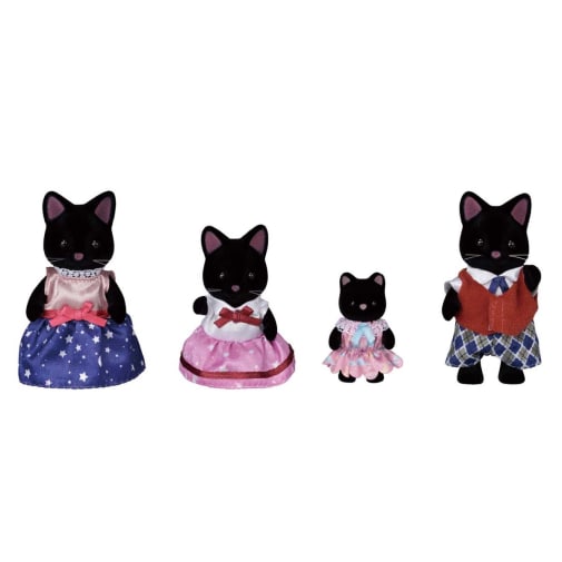 Midnight Cat Family (Calico Critters)
