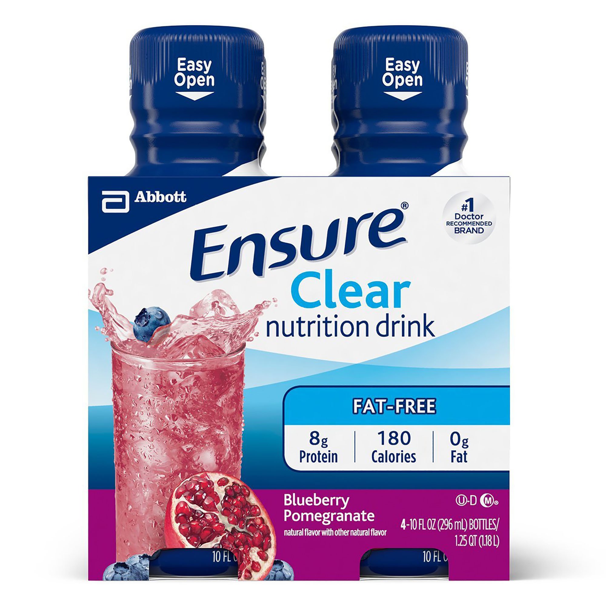 Ensure Clear Therapeutic Nutrition, Blueberry Pomegranate, 10-ounce bottle MK 853984