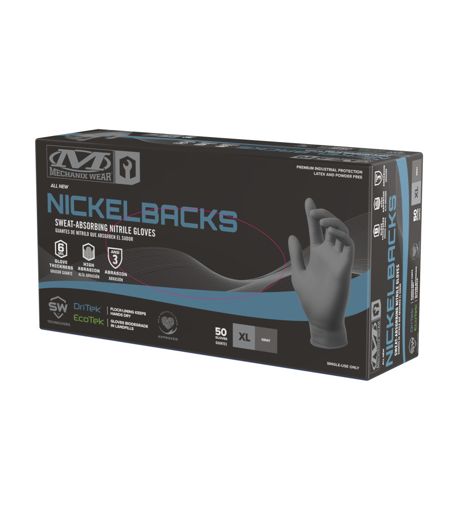 Buy Nickelbacks 6 Mil SweatAbsorbing Nitrile Gloves 50 PK Mechanix US