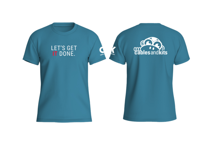 CK Let’s Get It Done T-Shirt, Blue, XL