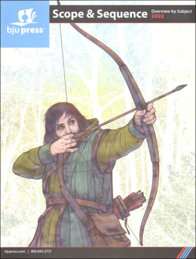 BJU Press Scope & Sequence 2022 by Subject