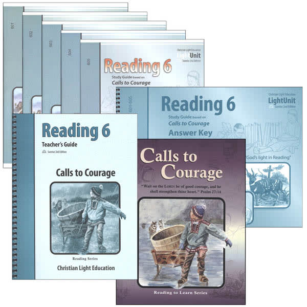 Christian Light Calls to Courage Reading 6 Complete Set Sunrise 2nd Edition
