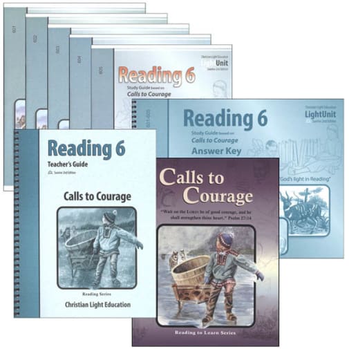 Christian Light Calls to Courage Reading 6 Complete Set Sunrise 2nd Edition