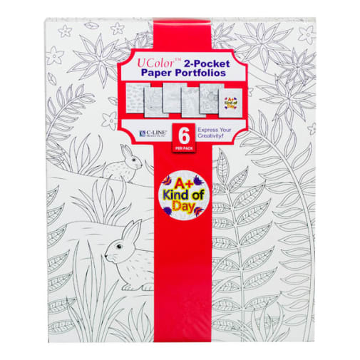 Ucolor Two-Pocket Paper Folders - 6 Child Designs