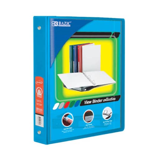 Binder - 3-Ring View 1" Cyan