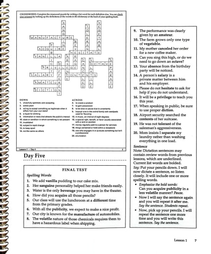 Memoria Press Traditional Spelling 6 Teacher Manual