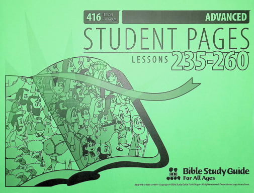 Advanced Student Pages for Lessons 235-260