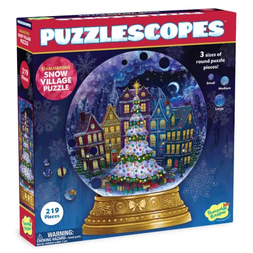 Peaceable Kingdom Puzzlescopes Winter Village Puzzle (219 pieces)