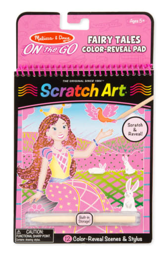 Melissa & Doug Scratch Art Color-Reveal Pictures: Fairy Tale