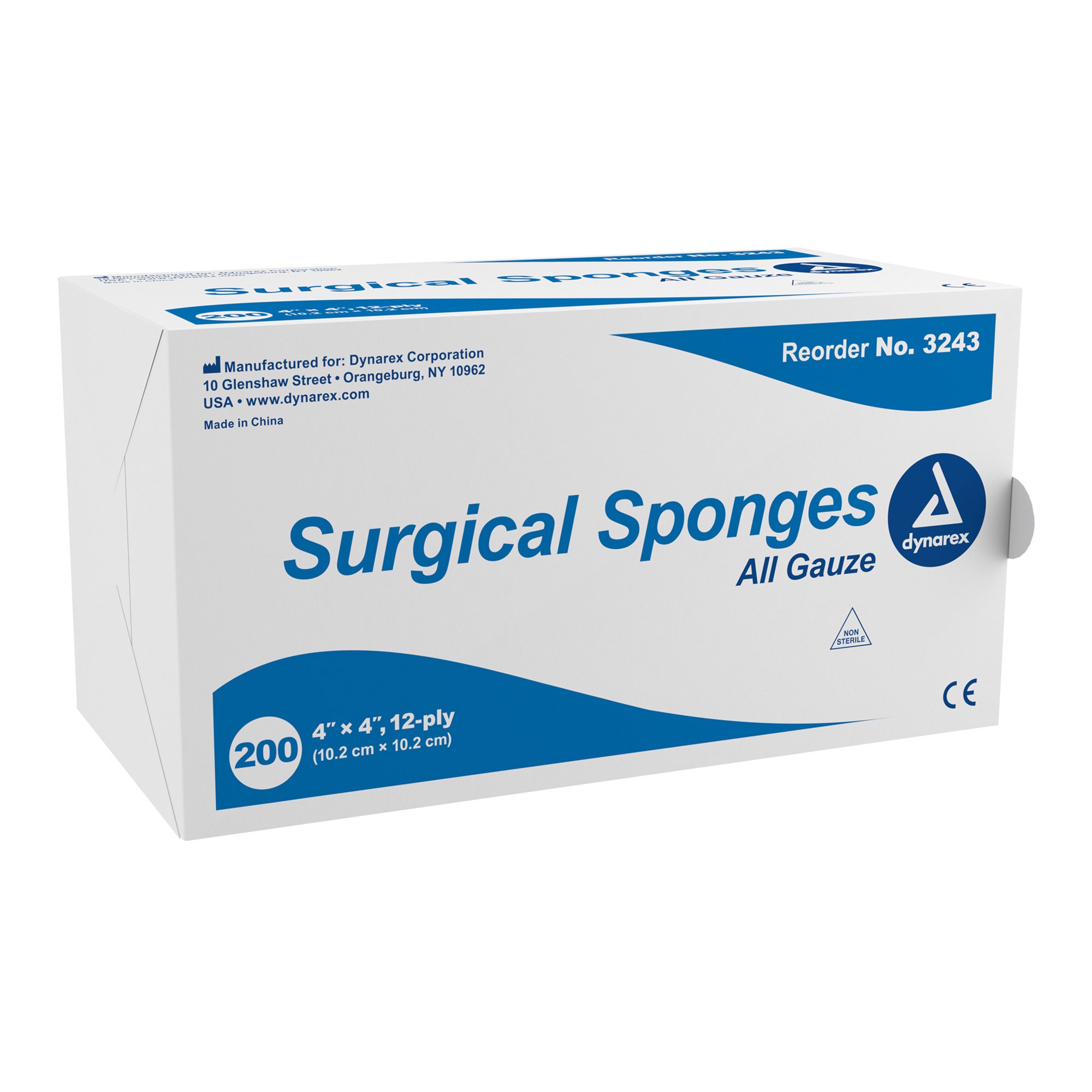 dynarex Gauze Sponge, 4 x 4 Inch, 12-Ply MK 575162