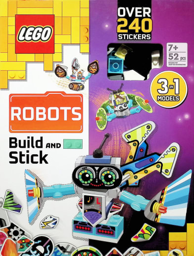 LEGO Books Build and Stick: Robots