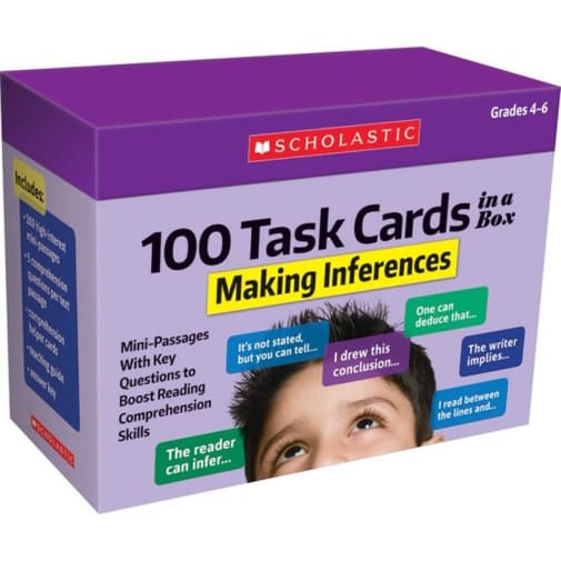 100 Task Cards in a Box: Making Inferences