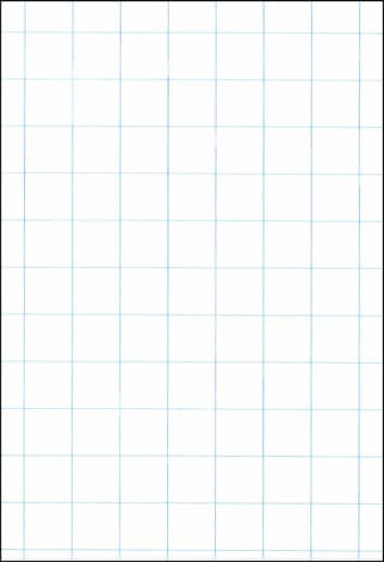Ruled Cross Section Drawing Paper - White 1" Ruled, Approximately 100 Sheets