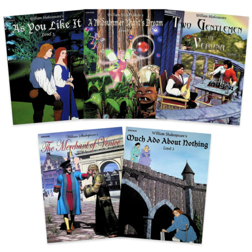 All 5 Level 3-4 Shakespeare Classic Worktexts