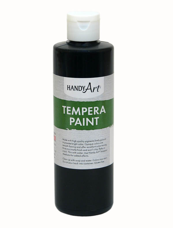 Handy Art Tempera Paint 8 oz. Black