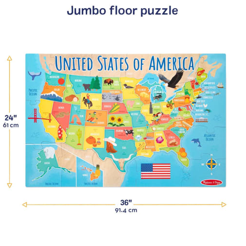 Melissa & Doug USA Map Floor Puzzle