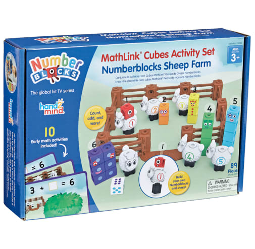 Numberblocks Sheep Farm MathLink Cubes Activity Set