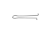 1-5/16in J Hook Retaining Clip, 100-Pack