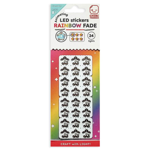 LED Stickers - Rainbow Fade (24 pack)