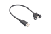 USB 2.0 Panel Mount Extension Cable, 3ft
