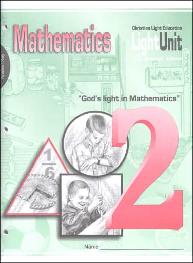Christian Light Math LightUnit 207 Answer Key Sunrise Ed
