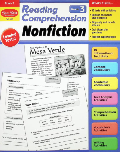 Reading Comprehension: Nonfiction, Grade 3