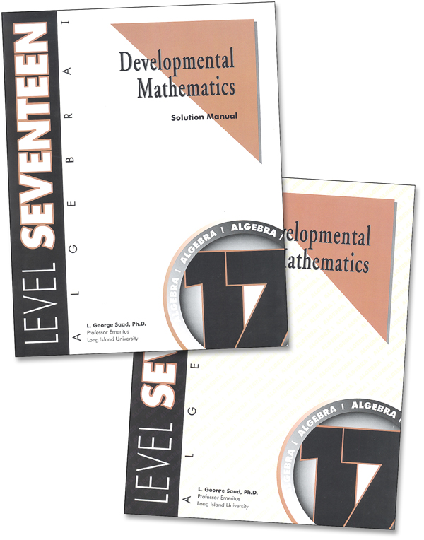 Developmental Math Level 17 Teacher & Student