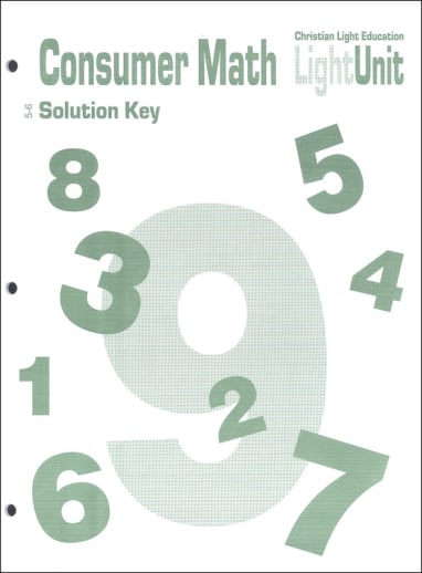 Consumer Math LightUnits Answer Key 5-6
