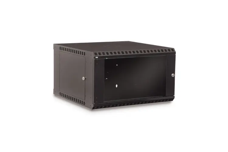 LINIER 6U 19in Wall Mount Cabinet with Glass Door