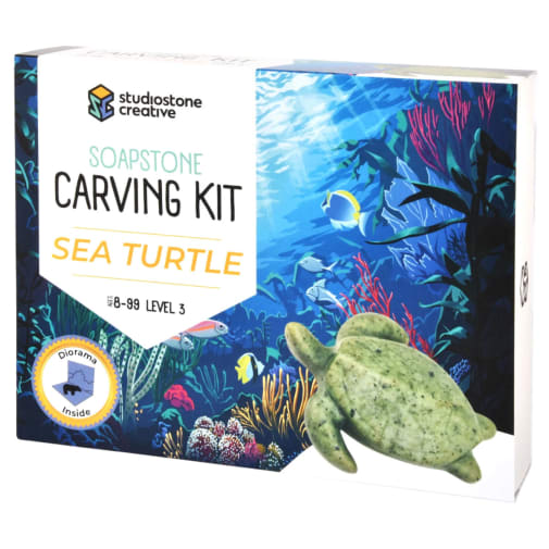 Soapstone Carving Kit - Sea Turtle