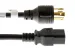 AC Power Cord, L6-30P to C19, 12AWG, 10ft, Black