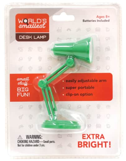 World's Smallest Desk Lamp (Battery Operated)
