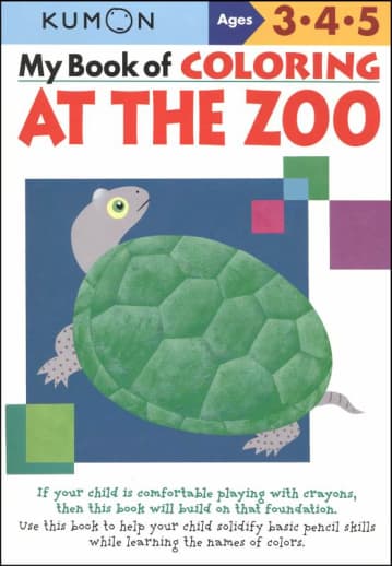 Kumon My Book of Coloring: At the Zoo