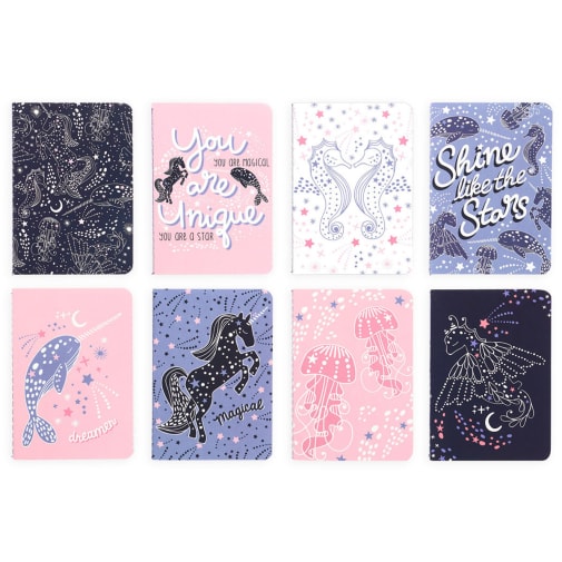 Celestial Stars Pocket Journals - Set of 8