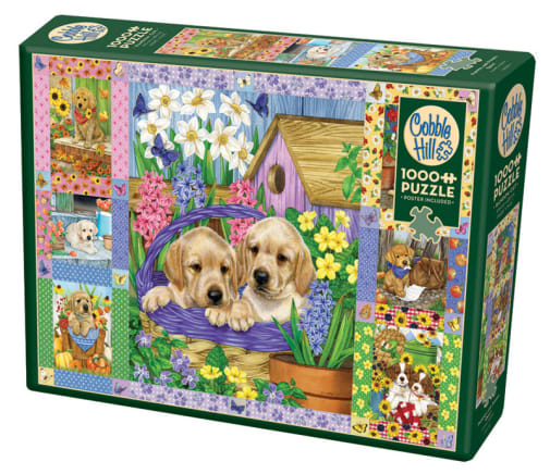 Cobble Hill Puppies and Posies Quilt (1000 piece)