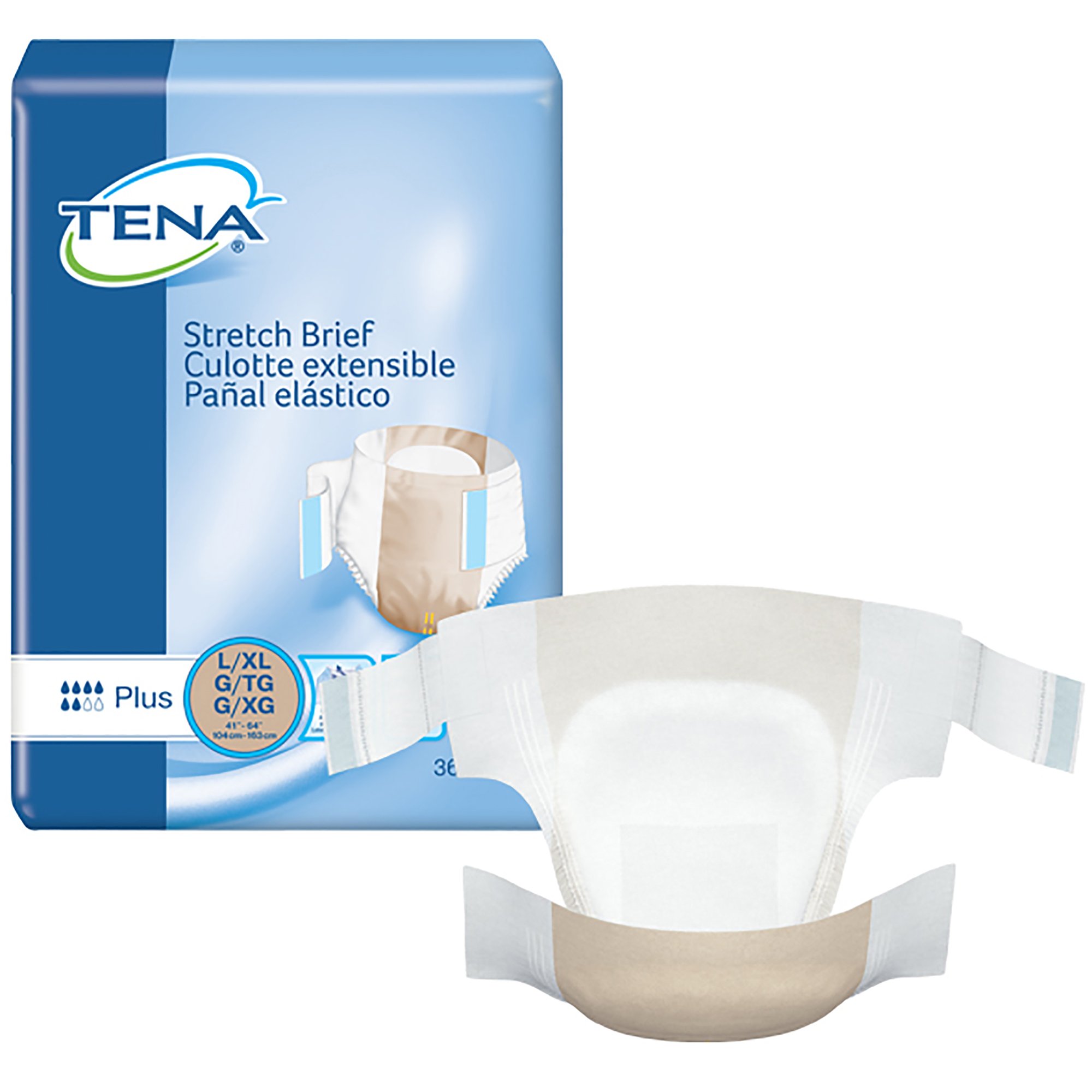 Tena Stretch Plus Incontinence Brief, Large / Extra Large MK 959406