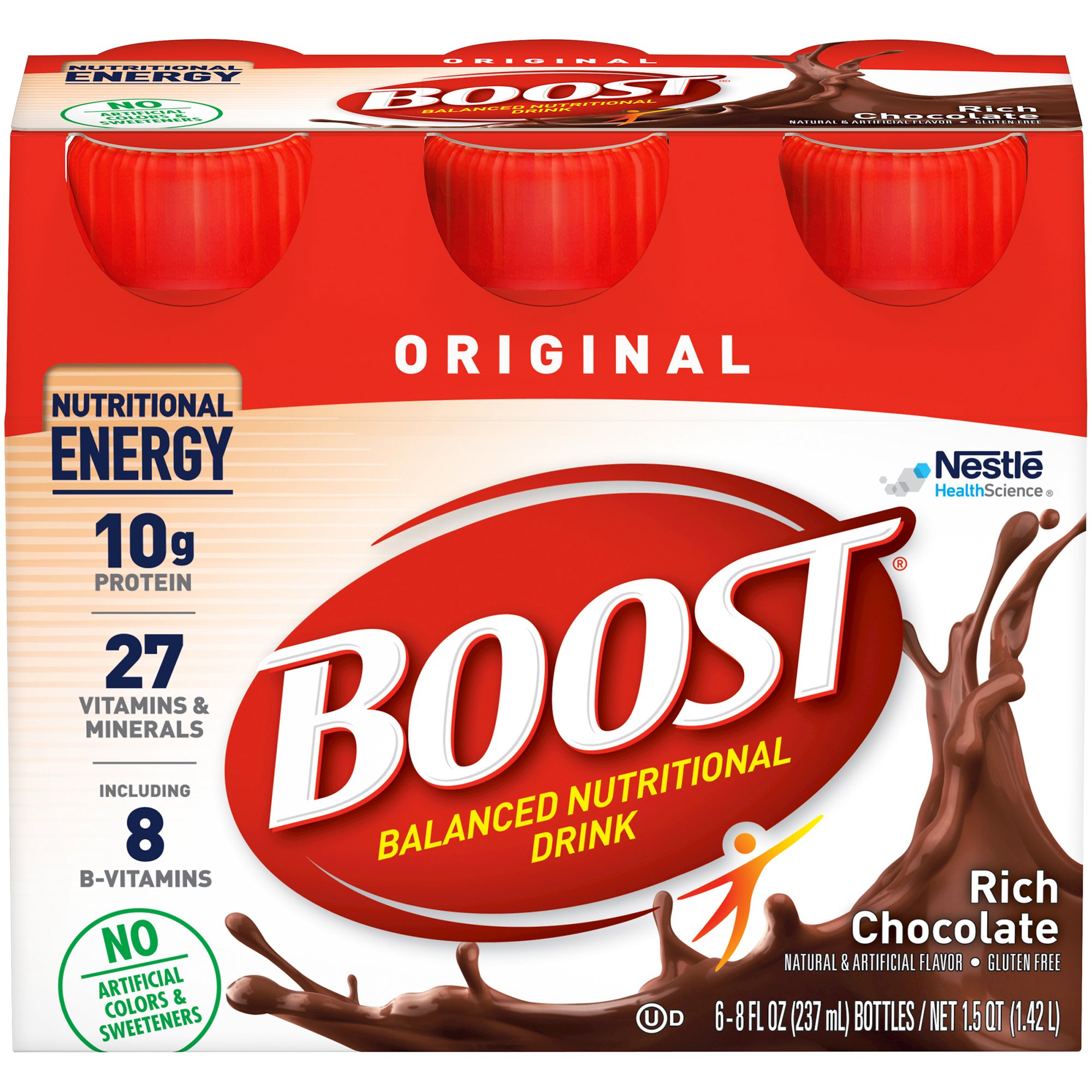 Boost Original Chocolate Balanced Nutritional Drink, 8-ounce bottle MK 1107869