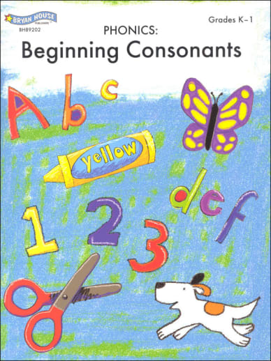 Color, Cut & Paste Phonics: Beginning Consonants