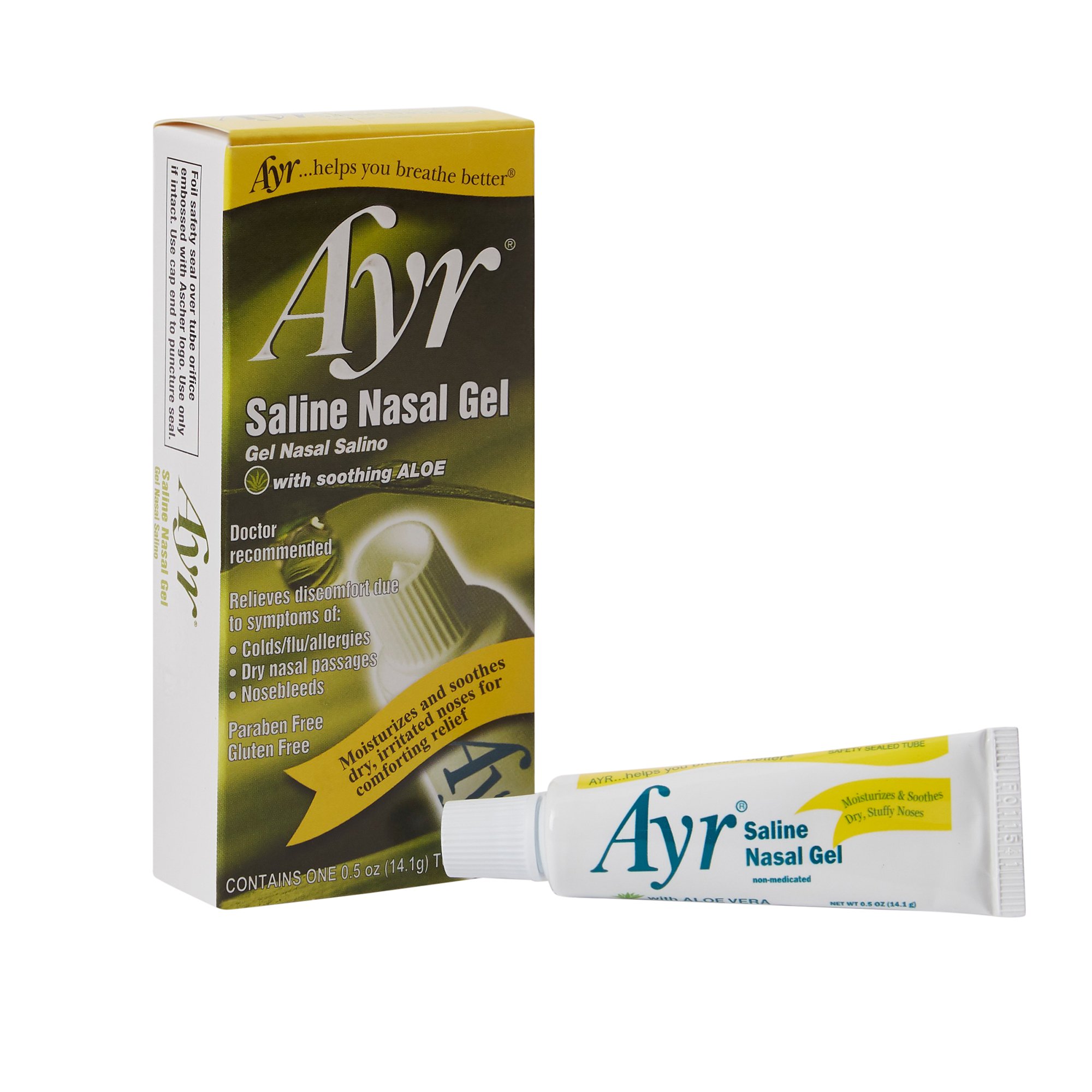 Ayr Saline Gel Nasal Moisturizer, 0.5 oz. Tube MK 447779