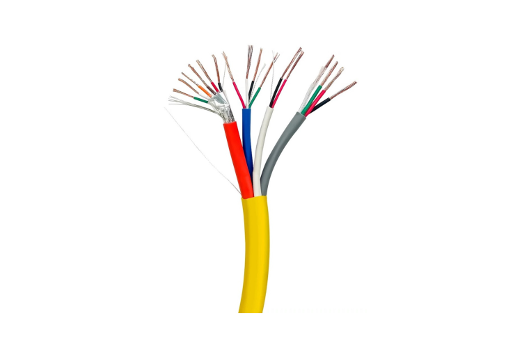 1000ft Access Control Cable, CMP Plenum Rated, Yellow (18AWG/4C + 22AWG/4C + 22AWG/2C + 22AWG/6C)